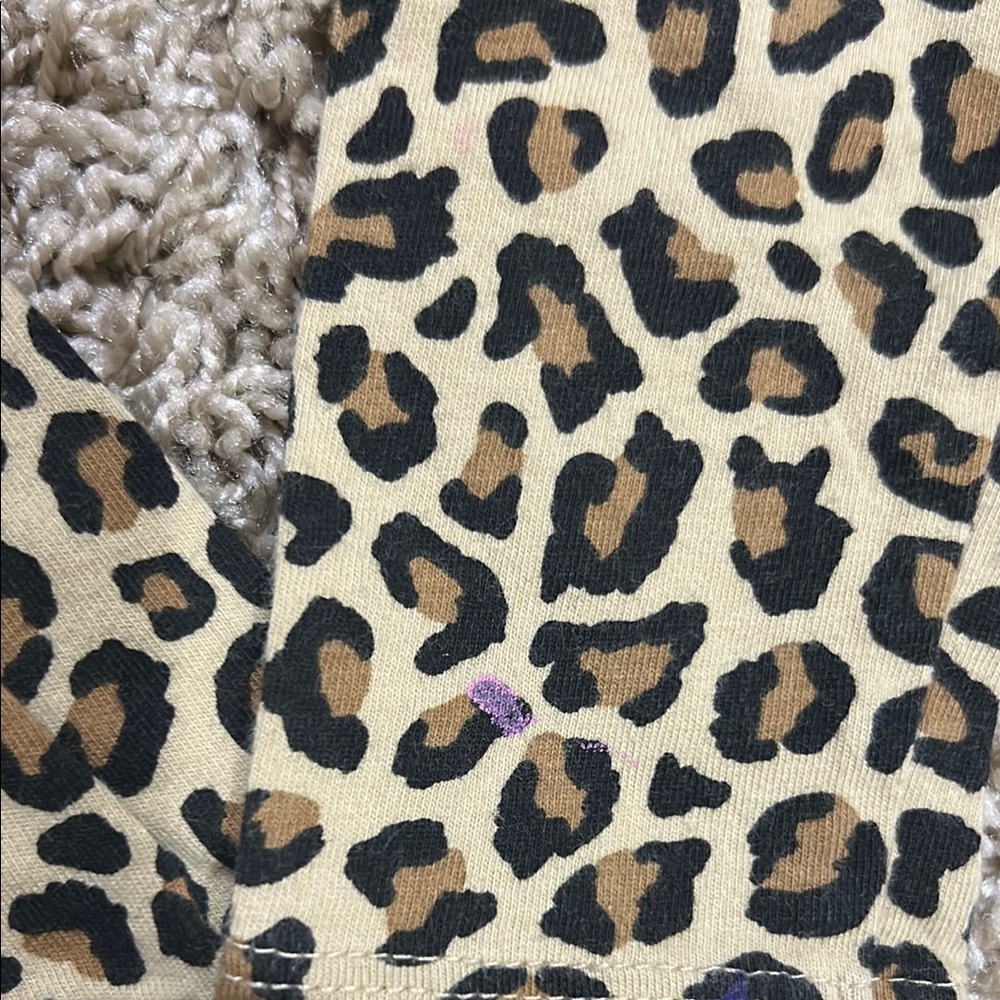Old Navy Kids Leopard Print Dress - Black and Tan - Picture 3 of 3